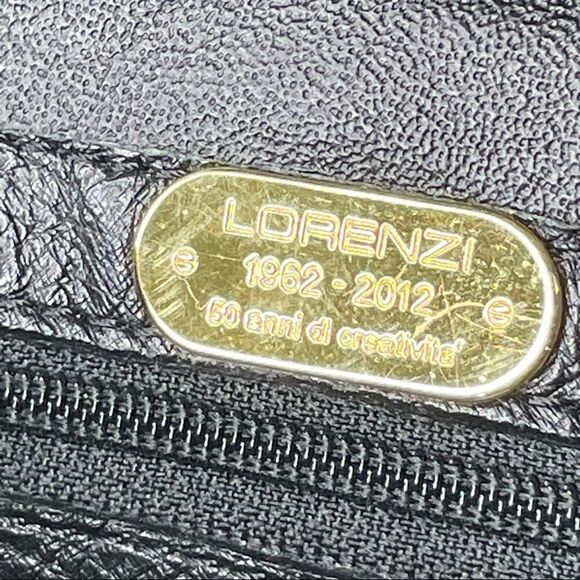 Lorenzi Genuine Ostrich Skin Ladies Handbag - Picture 9 of 11